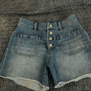 Madewell Denim Button fly shorts size 27